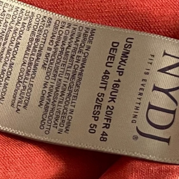 NYDJ SKINNY CAPRI LIFTXTUCK PINK GREAT PRE-OWNED CONDITION - Picture 10 of 10